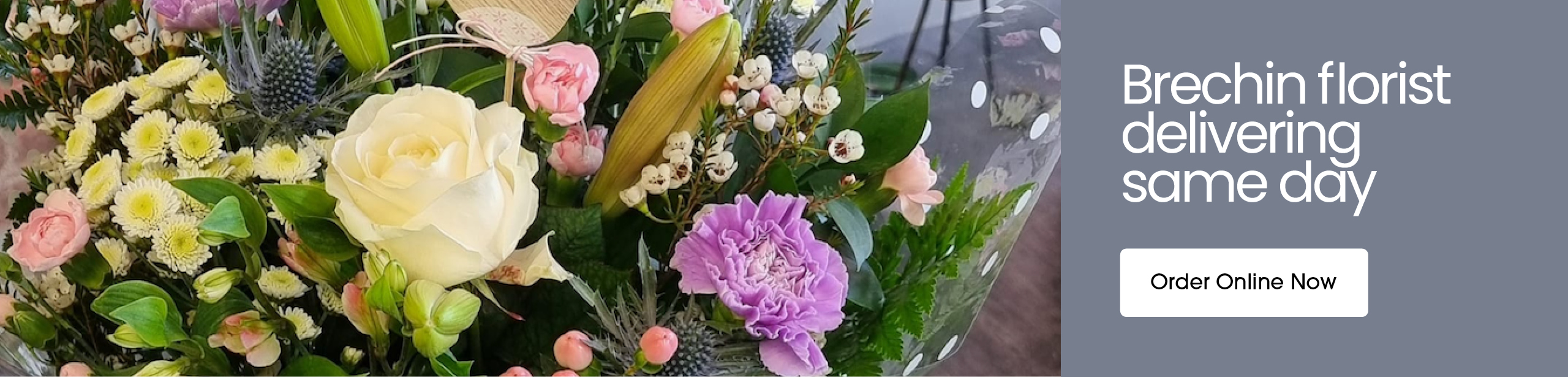 Seasonal bouquets from Poppies in Brechin offering same-day delivery